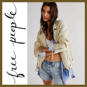 New Free People Rebel Rebel Knit Moto Jacket Medium